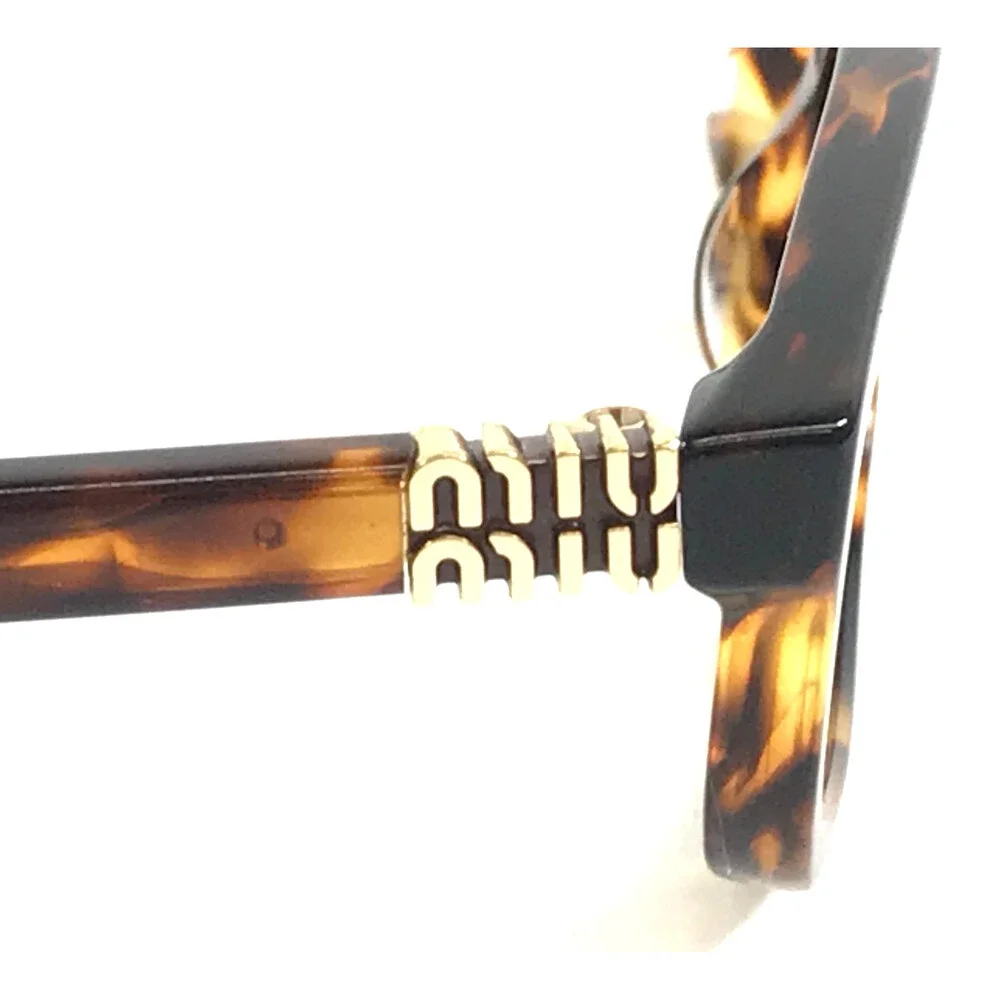Miu Miu Eyeglasses Frames SMUA06 14L-08N Brown Havana Tortoise Gold 54-17-140